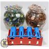 Image 1 : VINTAGE MARBLES & PENNIES