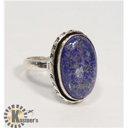 #57-LAPIS LAZULI GEMSTONE RING SIZE 7.5
