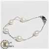 Image 3 : SILVER FRESH WATER PEARL 7.5" BRACELET