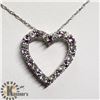 Image 2 : SILVER SIMULATION ALEXANDRITE 20" NECKLACE