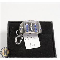 925 STERLING MENS CRUCIFIXION RING SIZE 10