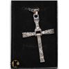 Image 1 : SILVER ALLOY CROSS NECKLACE