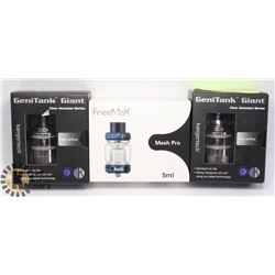 3 ATOMIZERS - ONE FREEMAX MESH PRO TANK AND