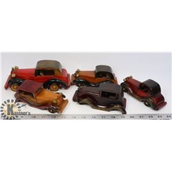 LOT OF VINTAGE CLASSIC CARS MODEL HANDMADE WOOD