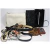 Image 1 : LADIES BELTS SIZE SMALL AND ASSORTED PURSES