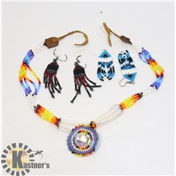 GROUP OF NATIVE BEAD JEWELRY