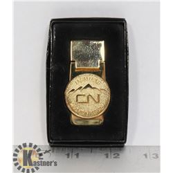 BRASS CN ENGINEERING MOUNTAIN REGION MONEY CLIP