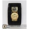 Image 1 : BRASS CN ENGINEERING MOUNTAIN REGION MONEY CLIP