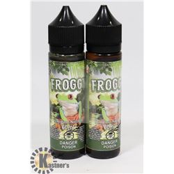 2 BOTTLES OF FROGGY VAPE JUICE 12MG NICOTINE 60ML