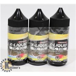 3 BOTTLES OF 6MG NICOTINE 30ML PER BOTTLE OF