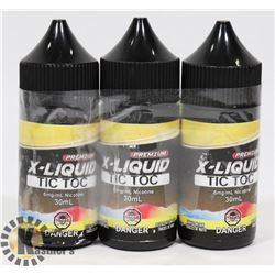 3 BOTTLES OF 6MG NICOTINE 30ML PER BOTTLE OF