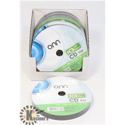 CASE OF 60 ONN CD-RW DISCS (12X, 700MB/MO, 80 MIN)