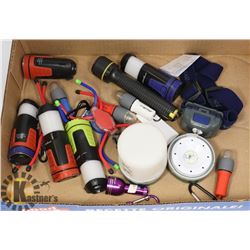 LOT OF EDDIE BAUER MULTIFUNCTION FLASHLIGHTS