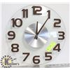 Image 1 : LARGE GLASS WALL CLOCK