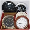 Image 1 : LOT OF 6 WALL CLOCKS