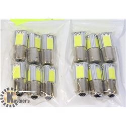 LOT OF 12 NEW RV/AUTO LED BULBS - COOL WHITE