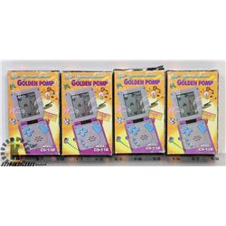 VINTAGE SET OF 4 GOLDEN PUMP