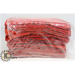 LOT WITH 10 PAIRS OF RED WELDING GLOVES