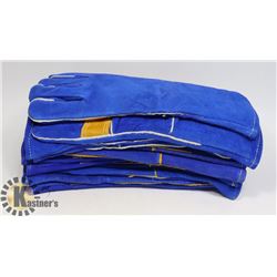 6 PAIRS OF NEW WORK AND OR WELDING GLOVES
