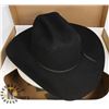 Image 1 : SERRATELLI FELT BLACK COWBOY HAT - SIZE 71/2