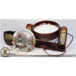 FLAT OF VINTAGE THOMAS KINKADE LIGHT AND MORE