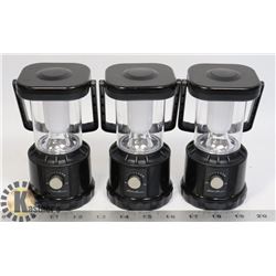 LOT OF 3 EDDIE BAUER 100 LUMEN LANTERNS SET WORKING