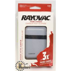 RAYOVAC 6000 MAH POWER BANKS / PHONE CHARGER