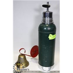 VINTAGE 1912 STANLEY SUPER VAC THERMOS AND WALL