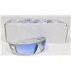 Image 1 : BOX OF SILVER AND BLUE DESIGNER SUNGLASSES