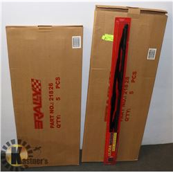 1 BOX OF 3 NEW  28" WIPERS AND 5 NEW 26" WIPERS