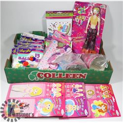 FLAT OF ASSORTED BIRTHDAY PARTY SUPPLIES
