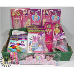 FLAT OF ASSORTED BIRTHDAY PARTY SUPPLIES