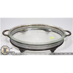 SILVER PLATED SERVING DISH