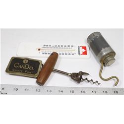 VINTAGE LOT OF COLLECTIBLES OIL GAS CAN AND MORE