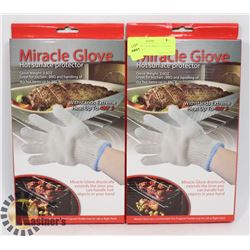 LOT OF TWO NEW MIRACLE GLOVE HOT SURFACE