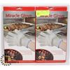 Image 1 : LOT OF TWO NEW MIRACLE GLOVE HOT SURFACE