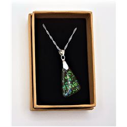 2)  TRIANGULAR SHAPED NATURAL BLACK OPAL