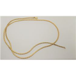 16)  GOLD TONE 28" FLAT HERRING BONE CHAIN