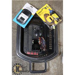 NEW STANLEY CHALK LINE AND ANTI SLIP DASH TRAY AND OTHER MSC ITEMS