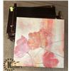Image 1 : PORTABLE PAINTING EASEL WITH  CANVAS PAINTING