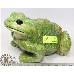 VINTAGE PAINTED FROG FIGURE