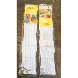 LOT OF TWO PVC EXPANDING TRELLISES