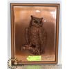 Image 1 : VINTAGE MADE IN CANADA COPPER BACKGROUND OWL