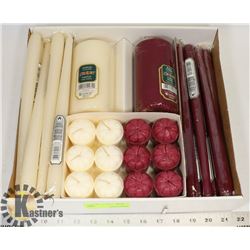FLAT OF ASSORTED SCENTED CANDLES