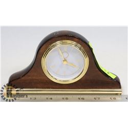 VINTAGE SHELL MANTLE ALARM CLOCK