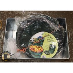 METAL STORAGE BOX AND FOLDING BAG