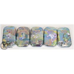POKÉMON X5 NEW MINI TINS WITH CARDS