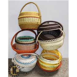 LOT OF ASSORTED BASKETS  NEW