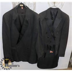 LOT OF 2 MEN'S PLAID SUIT JACKET THE ROBER WAGNER