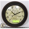 Image 1 : LIVE LOVE LAUGH WALL CLOCK